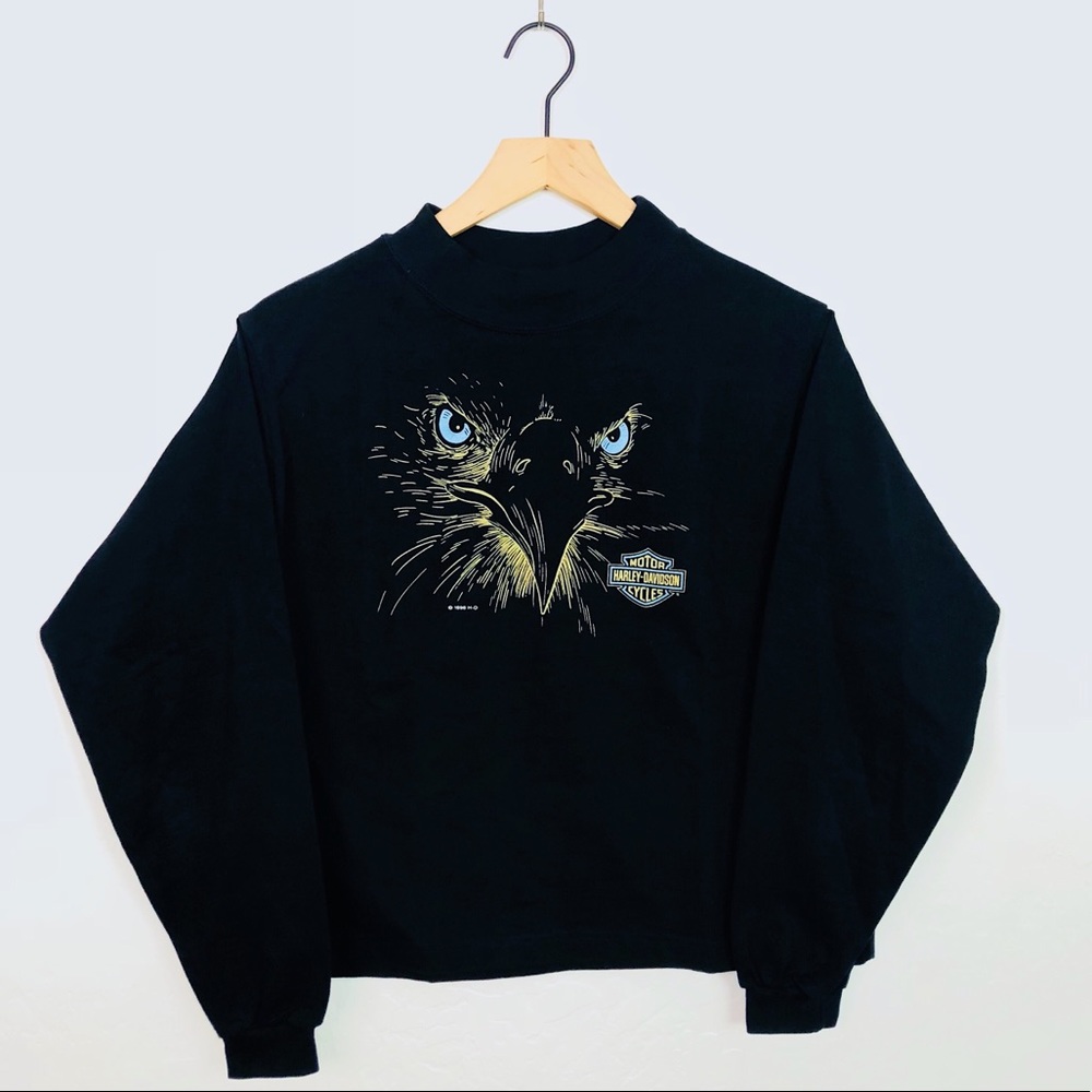 1996 Harley Davidson Vintage Cropped Longsleeve